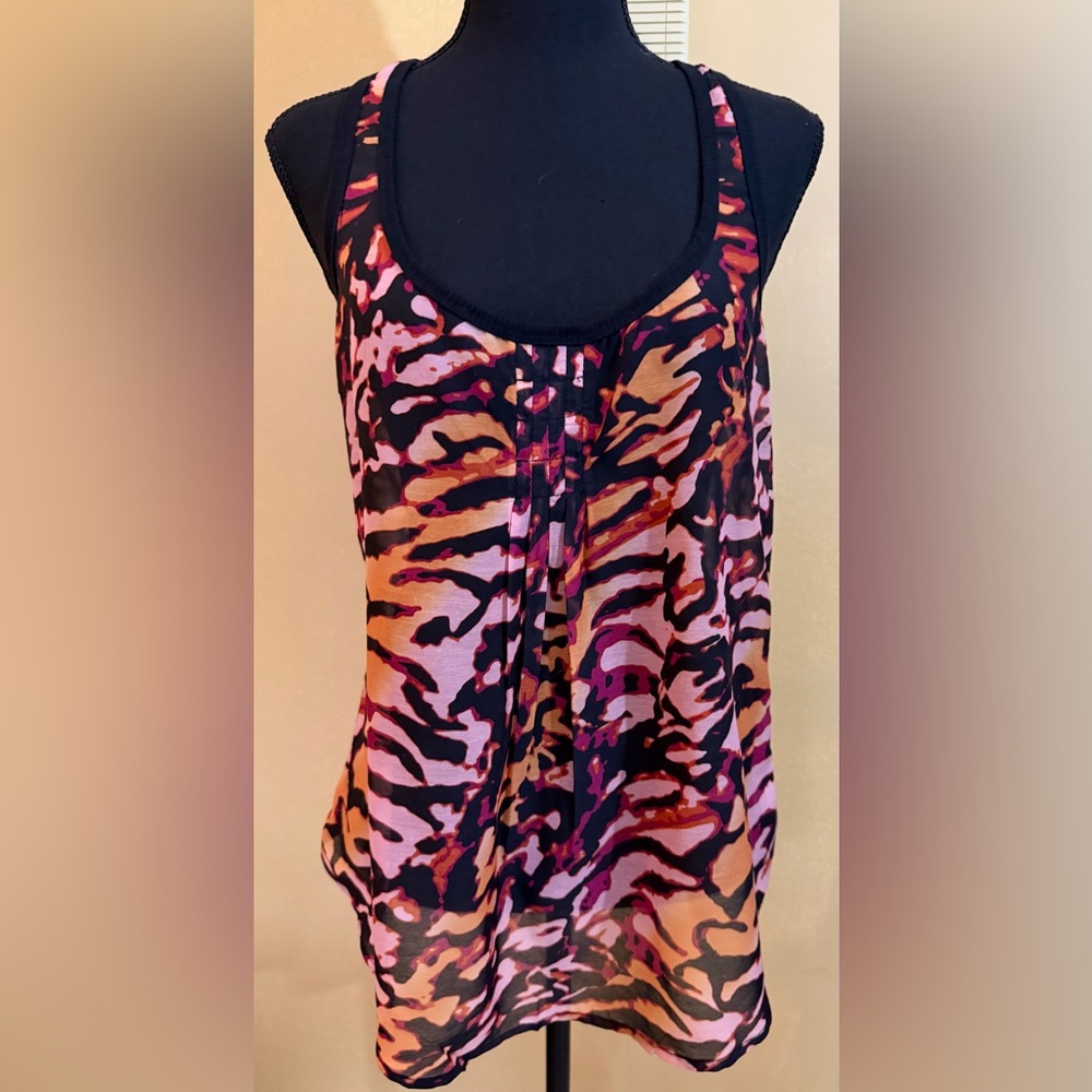 Women's Multicolor Animal Print Tank Top